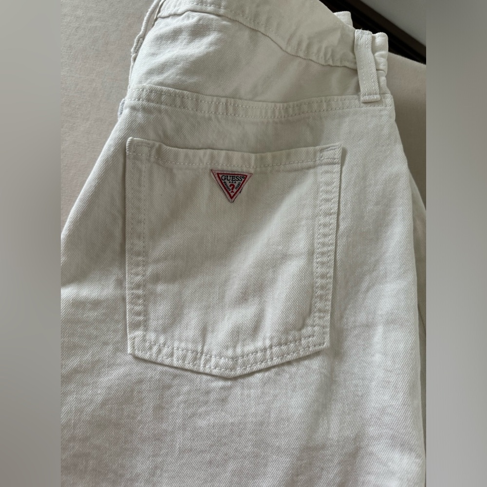 Guess Denim White Shorts